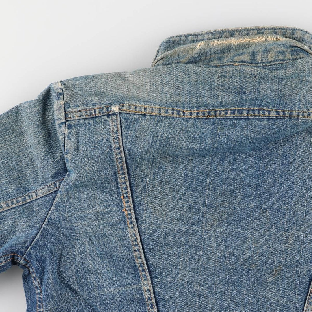 Vintage 70'S Wrangler denim jacket, made in the USA, size L for men unknown blue type Vintage Second Hand