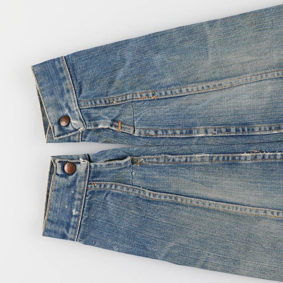 Vintage 70'S Wrangler denim jacket, made in the USA, size L for men unknown blue type Vintage Second Hand