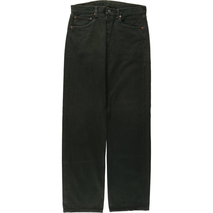 90'S Levi's 501-1632 Straight Denim Pants Made in USA Men's W31 Vintage cotton Green type dark green Vintage Second Hand