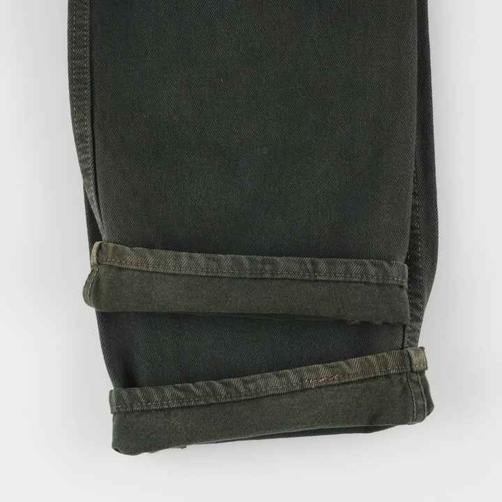 90'S Levi's 501-1632 Straight Denim Pants Made in USA Men's W31 Vintage cotton Green type dark green Vintage Second Hand