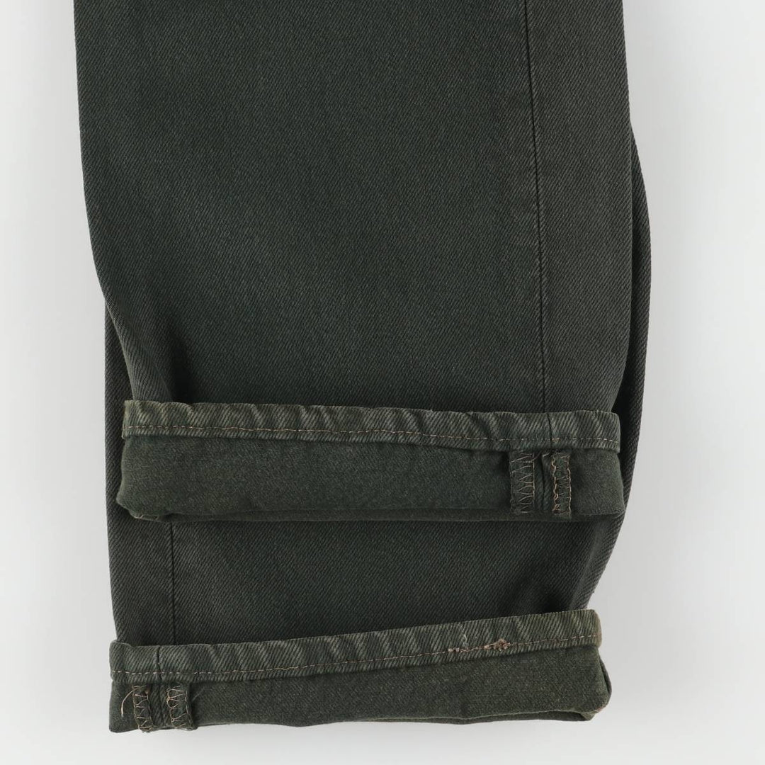 90'S Levi's 501-1632 Straight Denim Pants Made in USA Men's W31 Vintage cotton Green type dark green Vintage Second Hand