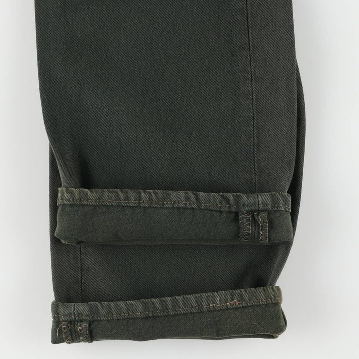 90'S Levi's 501-1632 Straight Denim Pants Made in USA Men's W31 Vintage cotton Green type dark green Vintage Second Hand
