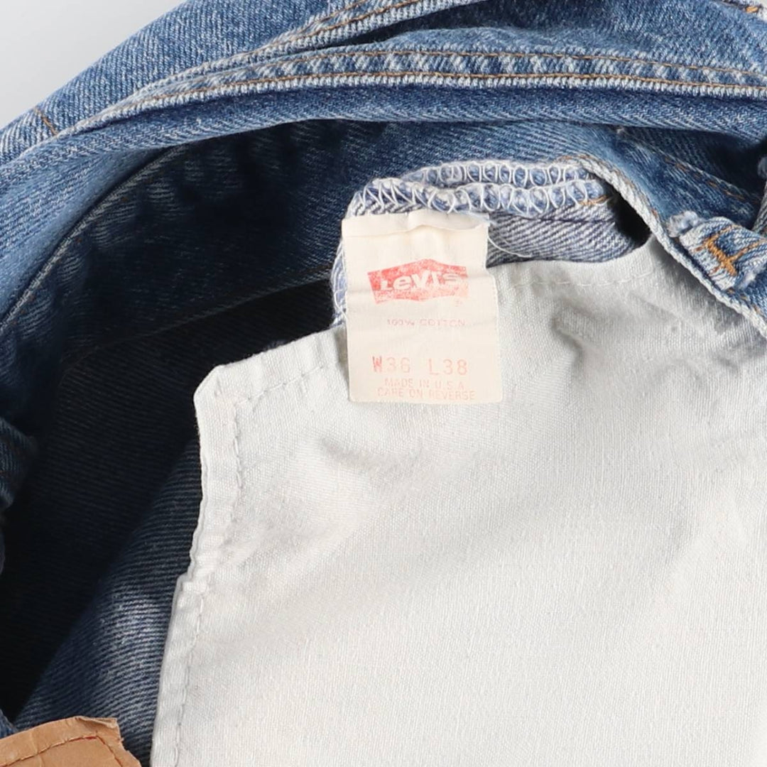 90'S Levi's 501-0117 Straight Denim Pants Made in USA Men's W34 Vintage cotton blue type Vintage Second Hand