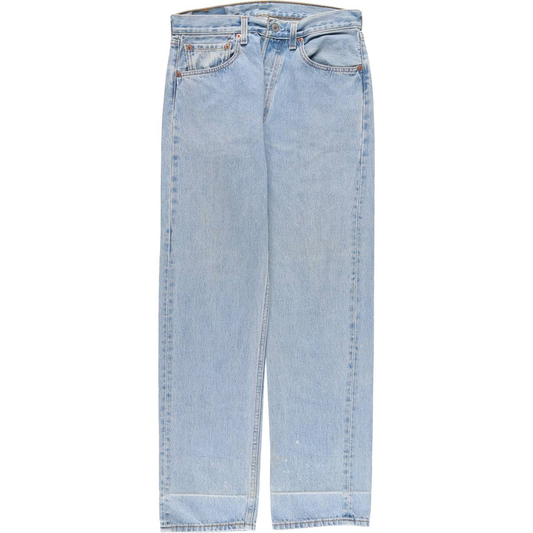90'S Levi's 6501-0133 Straight Denim Pants Made in USA Women's XL (w31) Vintage cotton Blue type light blue Vintage Second Hand