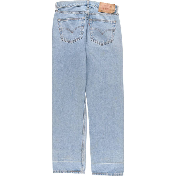 90'S Levi's 6501-0133 Straight Denim Pants Made in USA Women's XL (w31) Vintage cotton Blue type light blue Vintage Second Hand