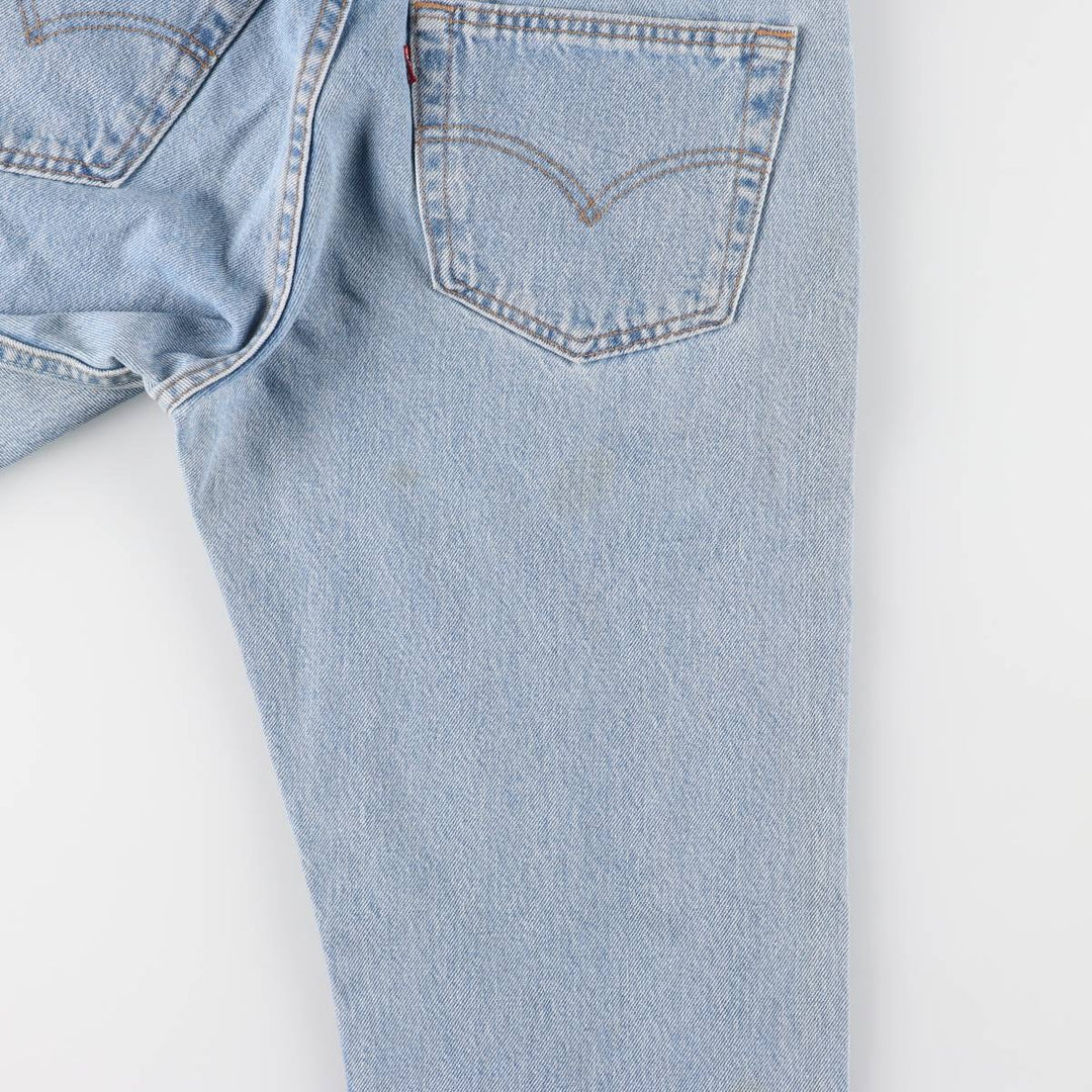 90'S Levi's 6501-0133 Straight Denim Pants Made in USA Women's XL (w31) Vintage cotton Blue type light blue Vintage Second Hand