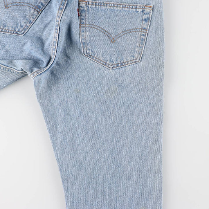 90'S Levi's 6501-0133 Straight Denim Pants Made in USA Women's XL (w31) Vintage cotton Blue type light blue Vintage Second Hand