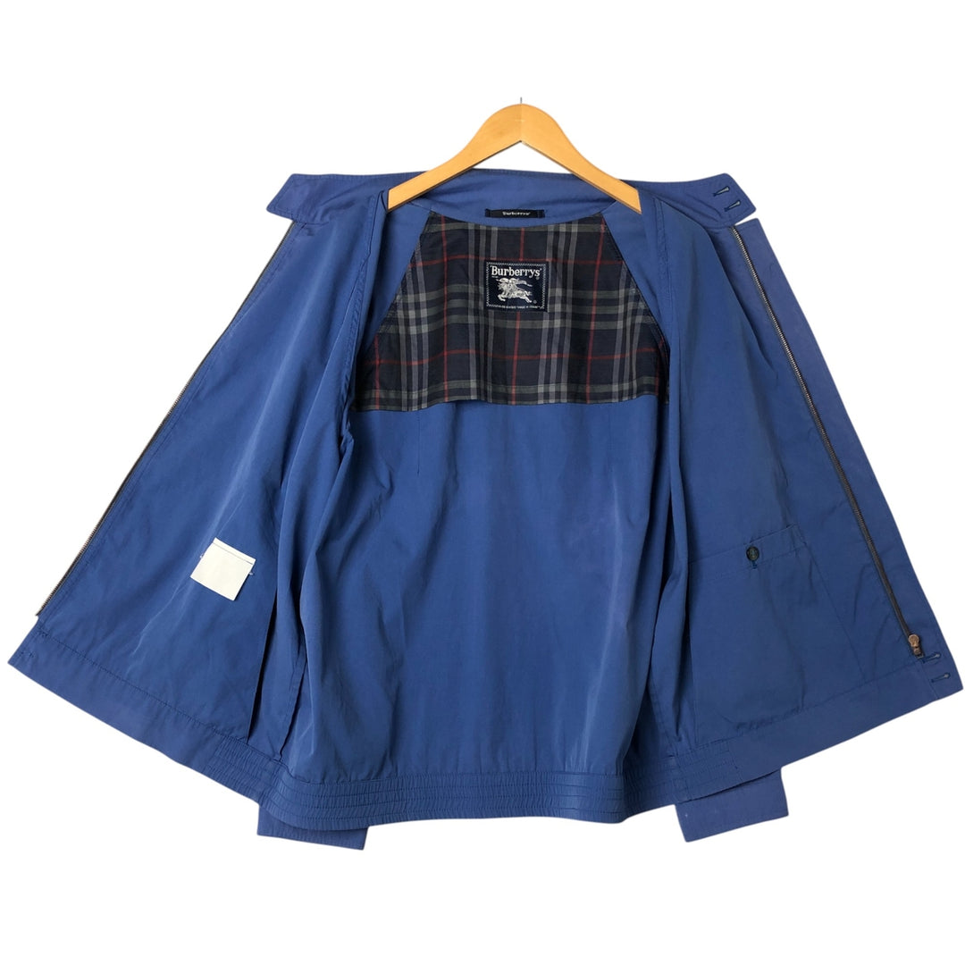 Burberry's Harrington Jacket Swing Top Men's L size unclear Purple type blue-purple Vintage Second Hand
