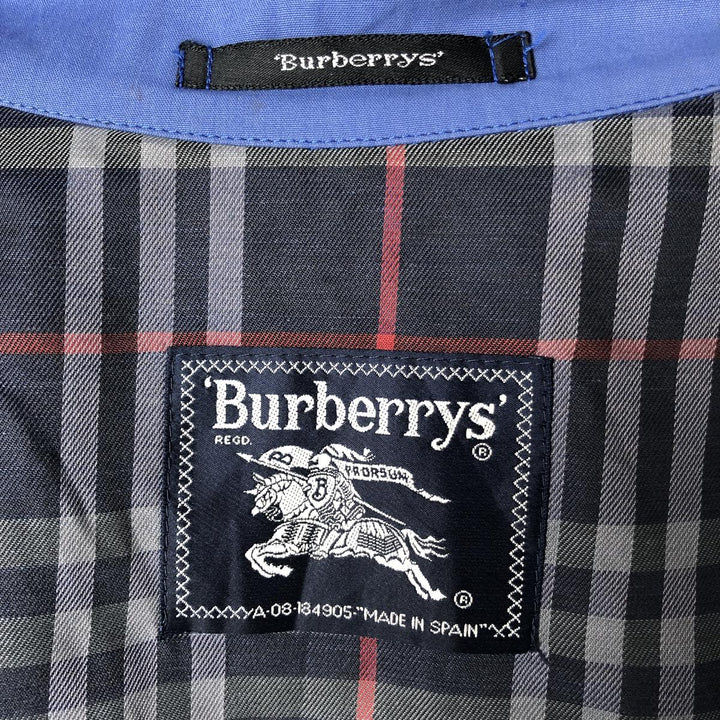 Burberry's Harrington Jacket Swing Top Men's L size unclear Purple type blue-purple Vintage Second Hand