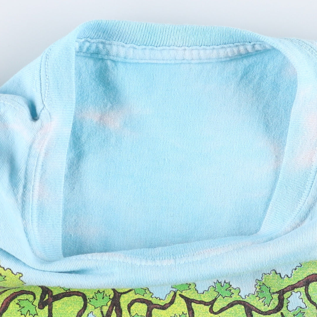 90'S GRATEFUL DEAD Tie-dye Pattern Band T-shirt, Men's Medium, Short Sleeve, Vintage unclear blue type Vintage Second Hand