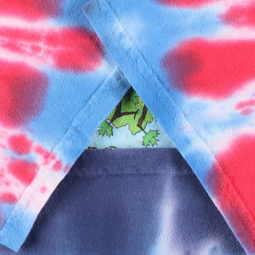 90'S GRATEFUL DEAD Tie-dye Pattern Band T-shirt, Men's Medium, Short Sleeve, Vintage unclear blue type Vintage Second Hand