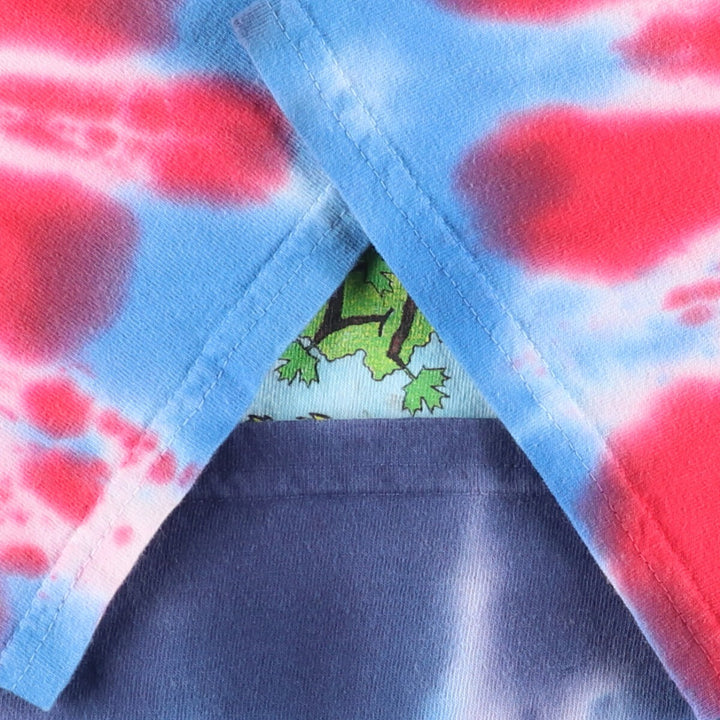 90'S GRATEFUL DEAD Tie-dye Pattern Band T-shirt, Men's Medium, Short Sleeve, Vintage unclear blue type Vintage Second Hand