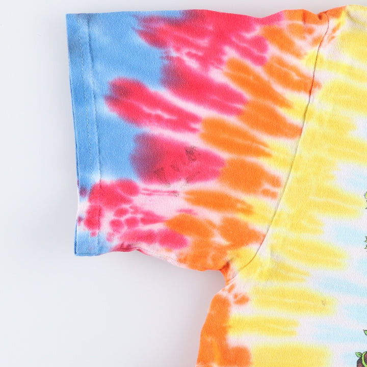 90'S GRATEFUL DEAD Tie-dye Pattern Band T-shirt, Men's Medium, Short Sleeve, Vintage unclear blue type Vintage Second Hand