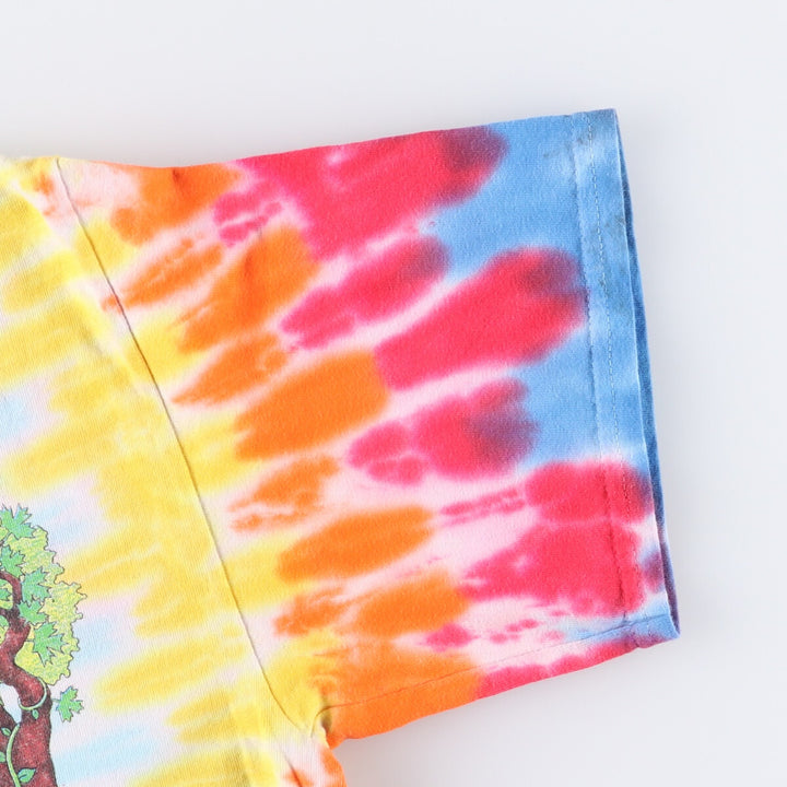 90'S GRATEFUL DEAD Tie-dye Pattern Band T-shirt, Men's Medium, Short Sleeve, Vintage unclear blue type Vintage Second Hand