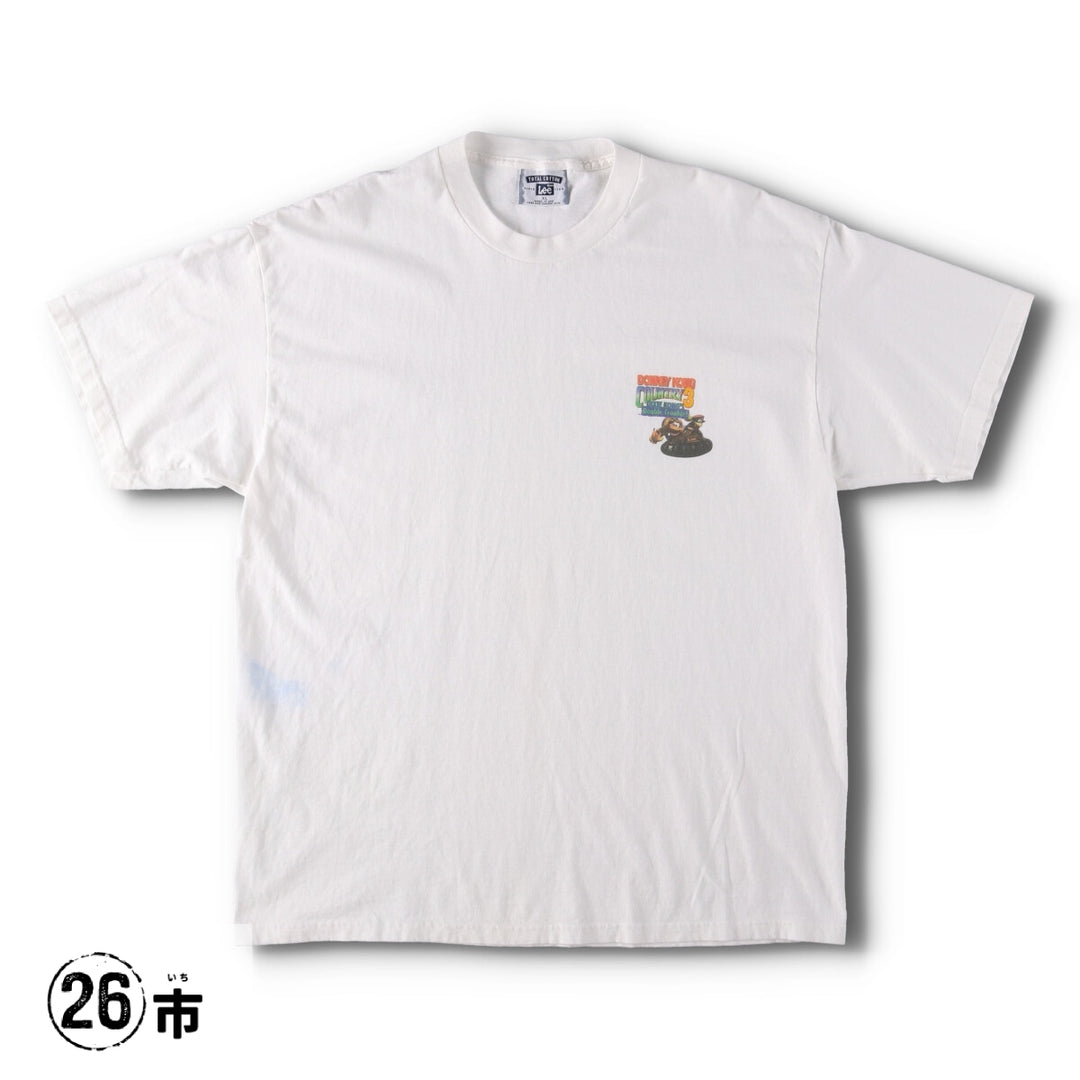 90'S Lee Donkey Kong Country 3 Character Print T-Shirt Made in USA Men's XL Vintage cotton white type Vintage Second Hand