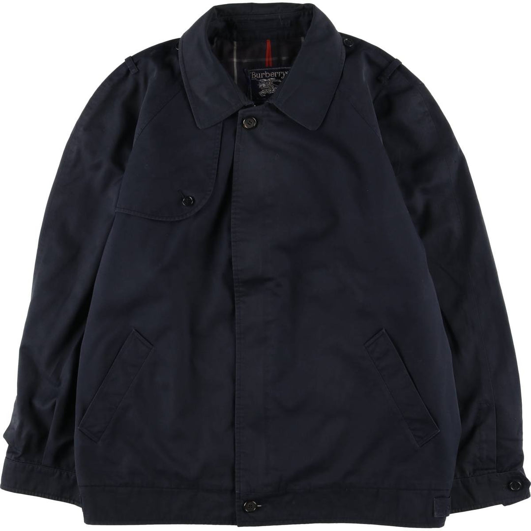 Burberry's cotton jacket, made in the UK, men's size XL cotton navy blue type Vintage Second Hand