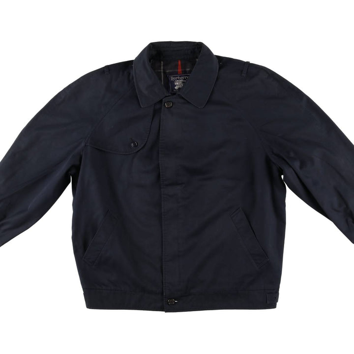Burberry's cotton jacket, made in the UK, men's size XL cotton navy blue type Vintage Second Hand
