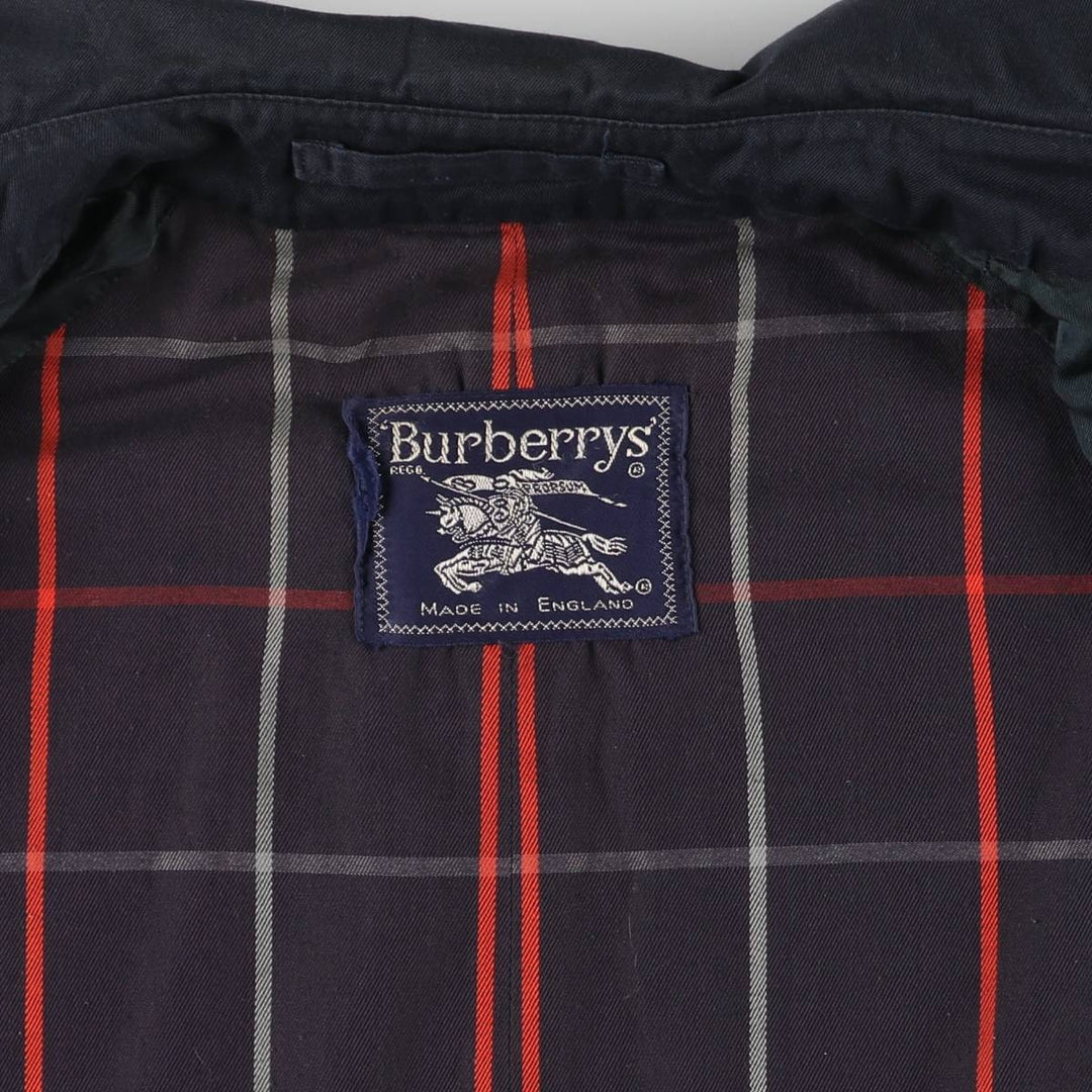 Burberry's cotton jacket, made in the UK, men's size XL cotton navy blue type Vintage Second Hand