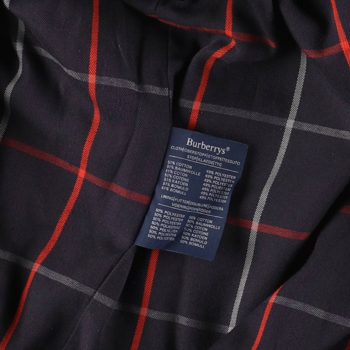 Burberry's cotton jacket, made in the UK, men's size XL cotton navy blue type Vintage Second Hand