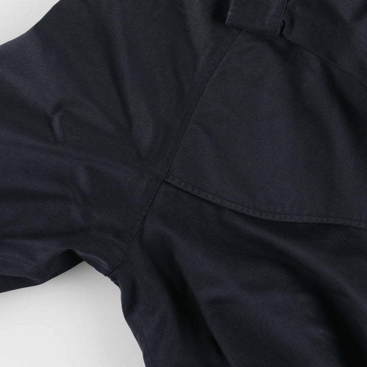 Burberry's cotton jacket, made in the UK, men's size XL cotton navy blue type Vintage Second Hand