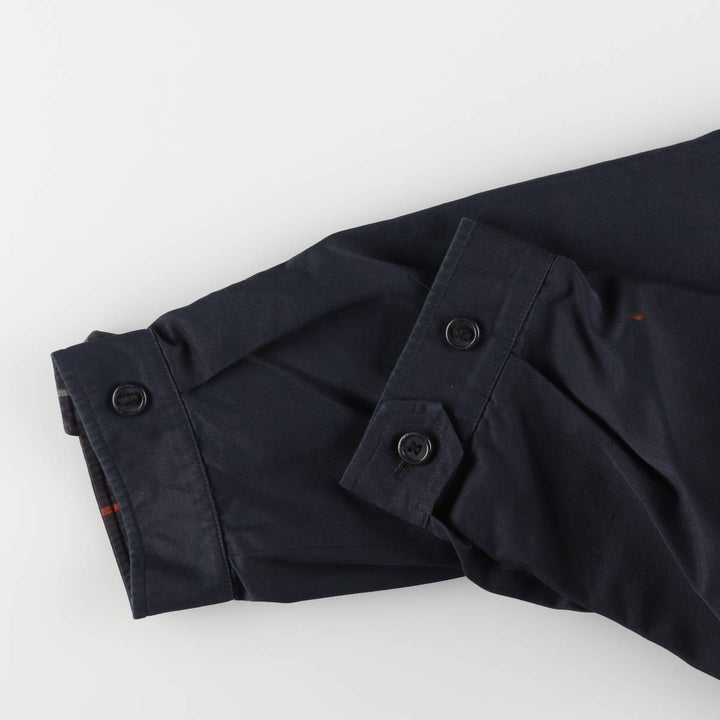 Burberry's cotton jacket, made in the UK, men's size XL cotton navy blue type Vintage Second Hand