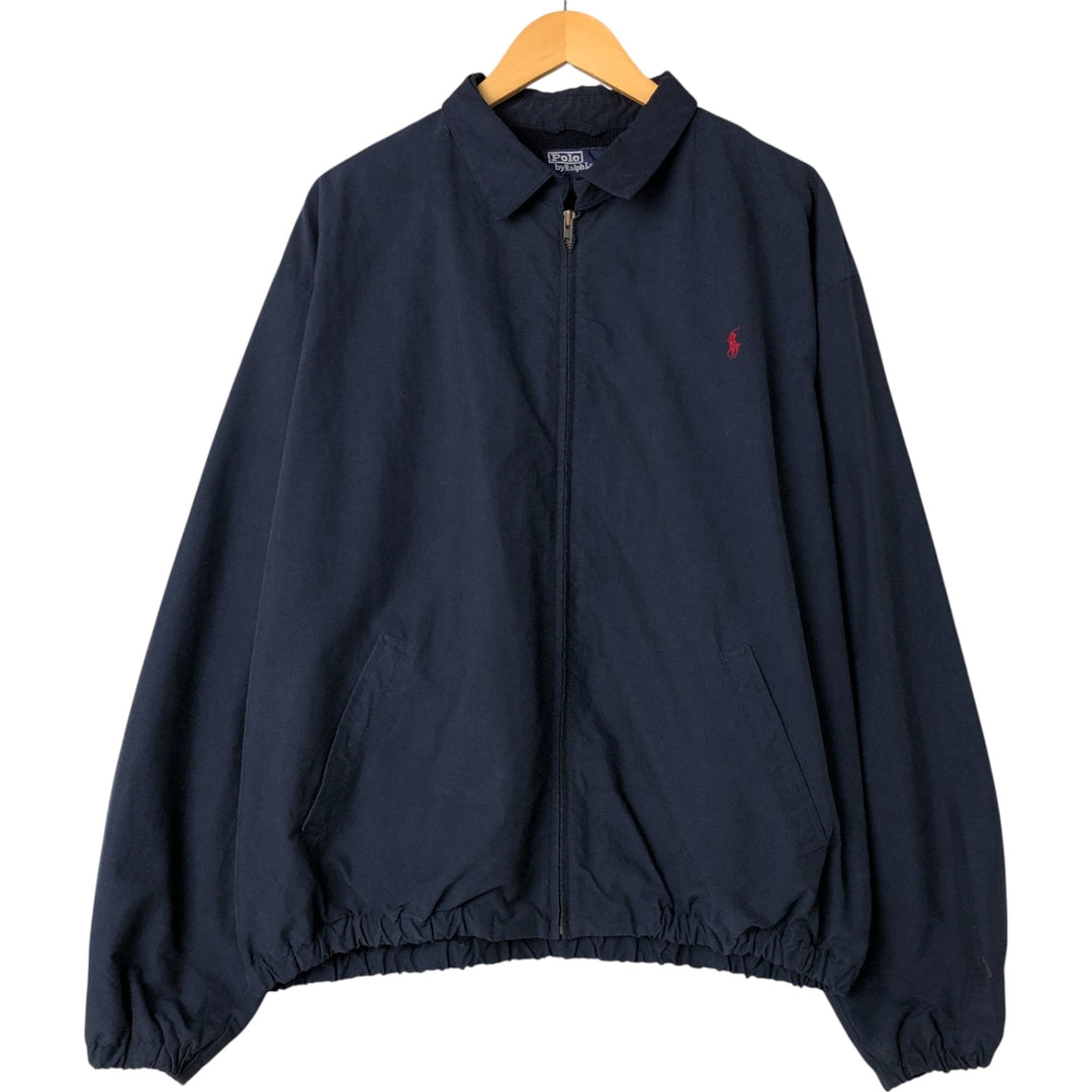 Ralph Lauren POLO by Ralph Lauren Swing Top Sports Jacket Men's XL cotton navy blue type Vintage Second Hand