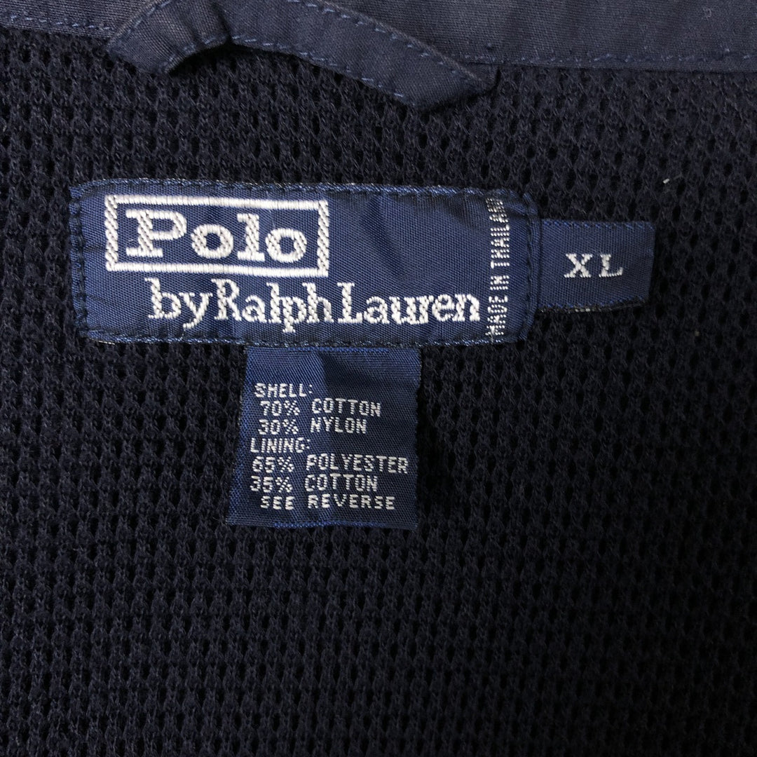 Ralph Lauren POLO by Ralph Lauren Swing Top Sports Jacket Men's XL cotton navy blue type Vintage Second Hand