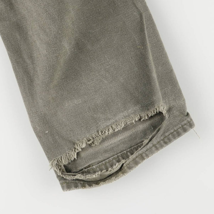 00'S Carhartt Dungaree Fit Painted Double Knee Duck Painter Pants Men's W30 equivalent cotton Khaki type Vintage Second Hand