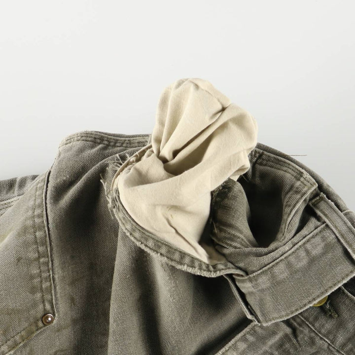 00'S Carhartt Dungaree Fit Painted Double Knee Duck Painter Pants Men's W30 equivalent cotton Khaki type Vintage Second Hand