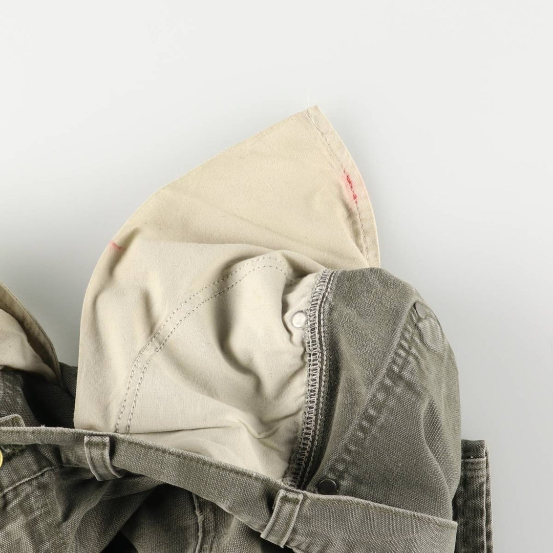 00'S Carhartt Dungaree Fit Painted Double Knee Duck Painter Pants Men's W30 equivalent cotton Khaki type Vintage Second Hand