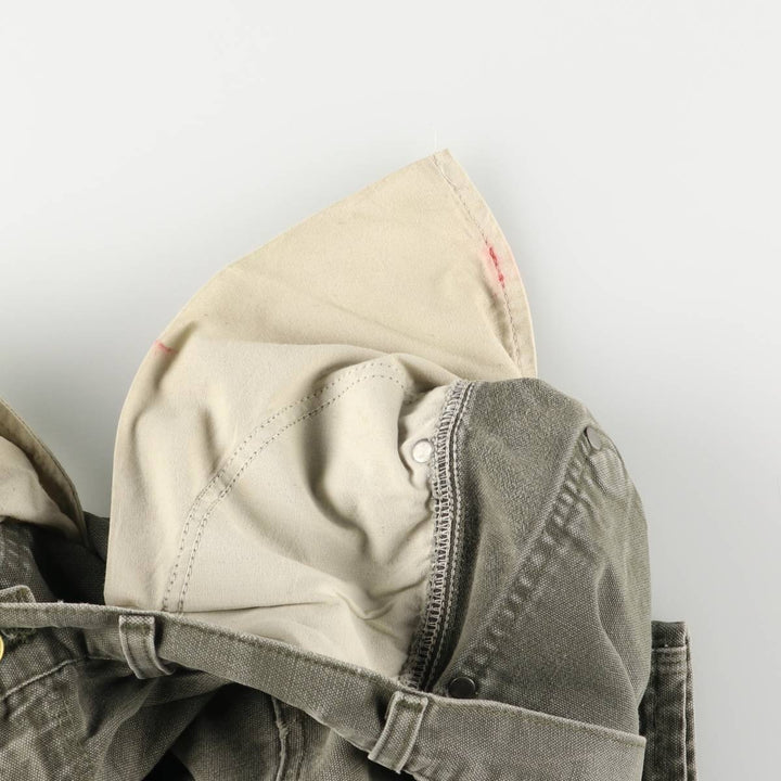 00'S Carhartt Dungaree Fit Painted Double Knee Duck Painter Pants Men's W30 equivalent cotton Khaki type Vintage Second Hand