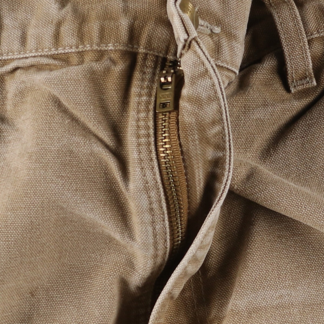 00'S Carhartt Dungaree Fit Double Knee Duck Painter Pants Men's W32 equivalent cotton Beige type Vintage Second Hand