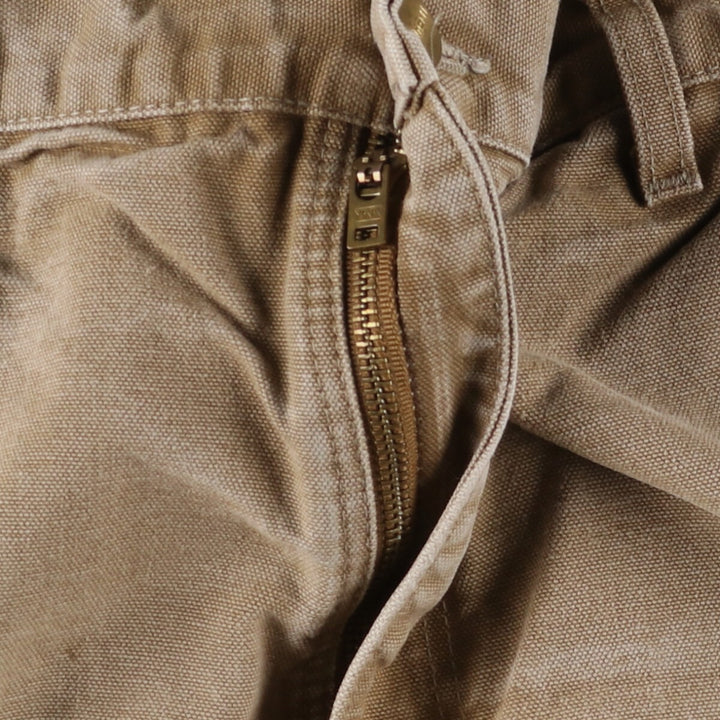 00'S Carhartt Dungaree Fit Double Knee Duck Painter Pants Men's W32 equivalent cotton Beige type Vintage Second Hand