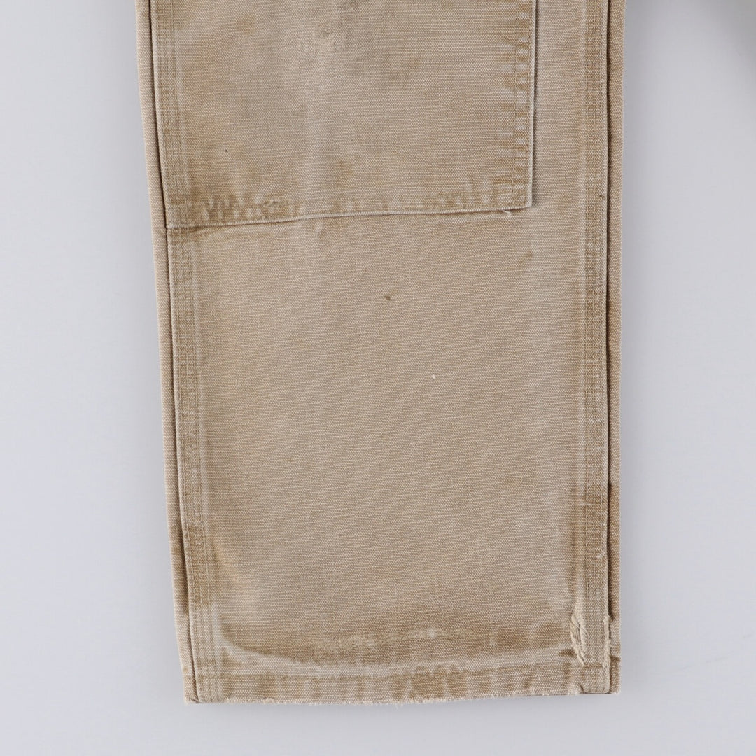 00'S Carhartt Dungaree Fit Double Knee Duck Painter Pants Men's W32 equivalent cotton Beige type Vintage Second Hand