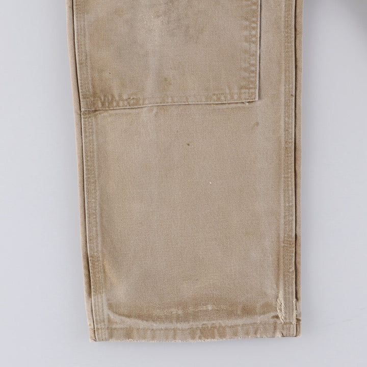 00'S Carhartt Dungaree Fit Double Knee Duck Painter Pants Men's W32 equivalent cotton Beige type Vintage Second Hand