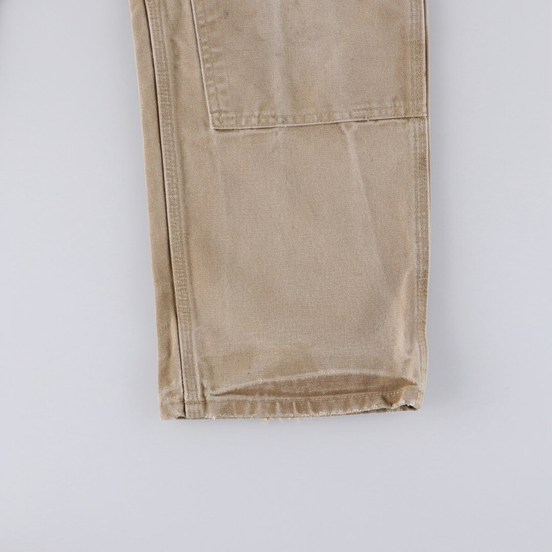 00'S Carhartt Dungaree Fit Double Knee Duck Painter Pants Men's W32 equivalent cotton Beige type Vintage Second Hand