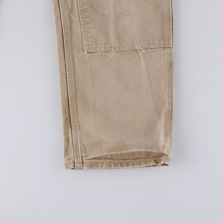 00'S Carhartt Dungaree Fit Double Knee Duck Painter Pants Men's W32 equivalent cotton Beige type Vintage Second Hand