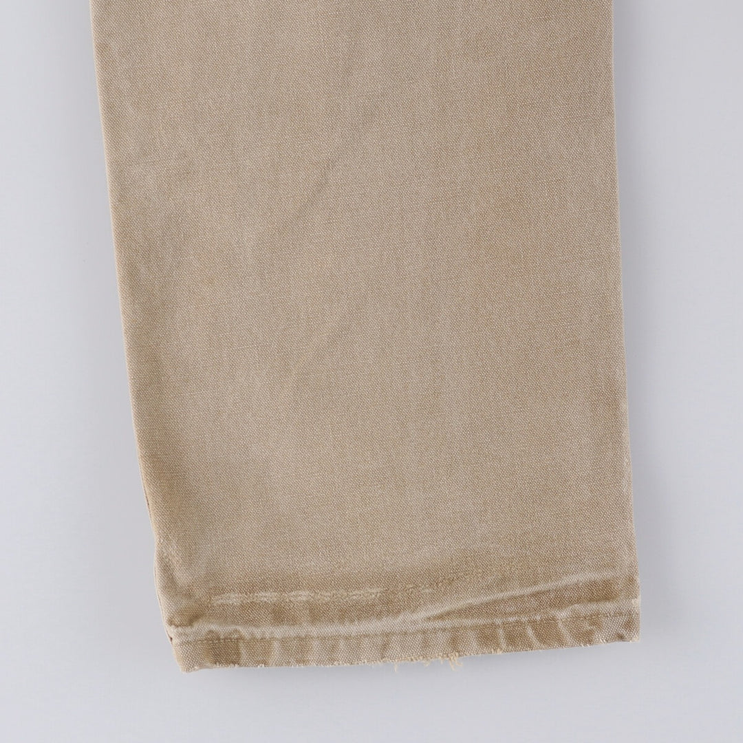 00'S Carhartt Dungaree Fit Double Knee Duck Painter Pants Men's W32 equivalent cotton Beige type Vintage Second Hand