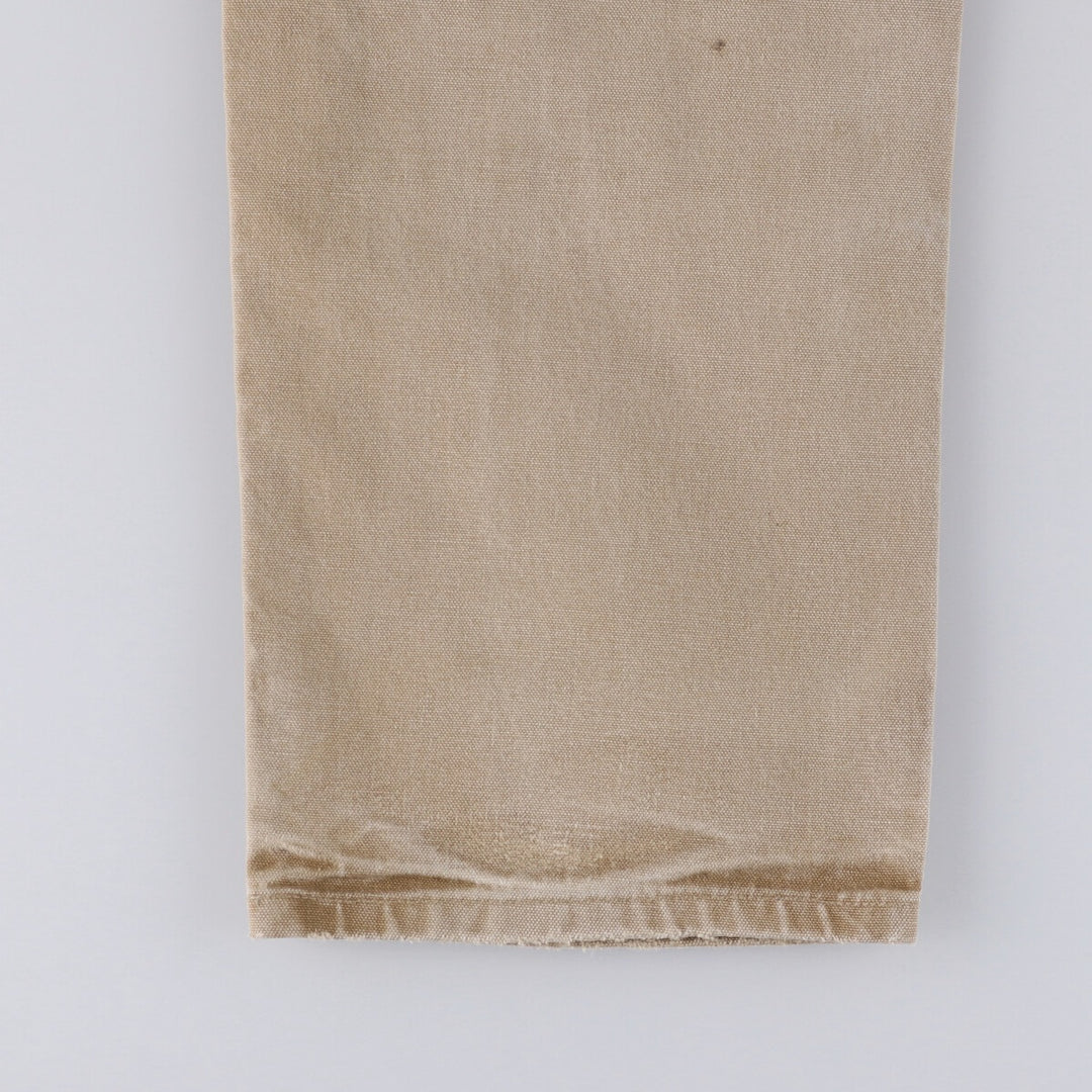 00'S Carhartt Dungaree Fit Double Knee Duck Painter Pants Men's W32 equivalent cotton Beige type Vintage Second Hand