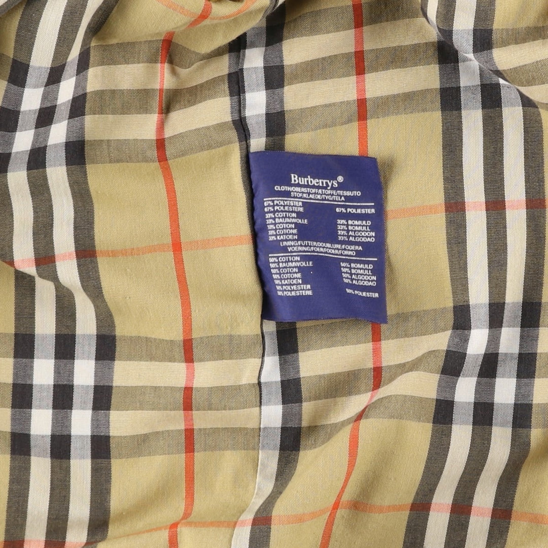 Burberry's Swing Top Sports Jacket, Made in England, Men's Size XL polyester Beige type Vintage Second Hand