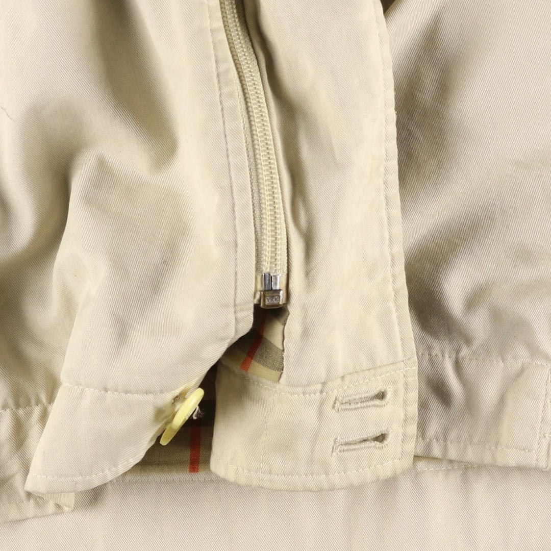 Burberry's Swing Top Sports Jacket, Made in England, Men's Size XL polyester Beige type Vintage Second Hand