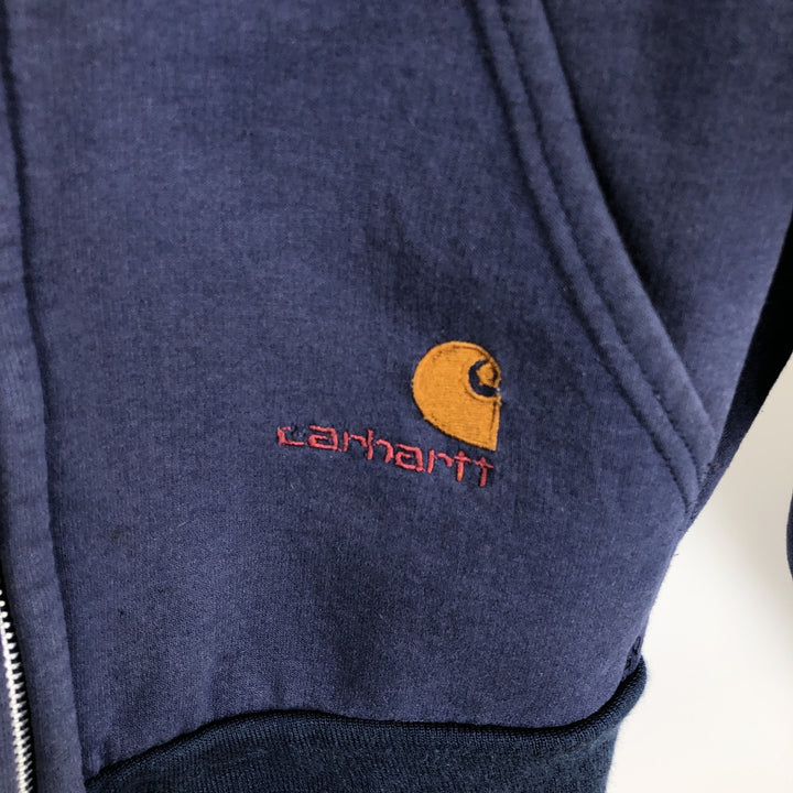 Carhartt Sweat Full Zip Hoodie Men's XXL unclear navy blue type Vintage Second Hand