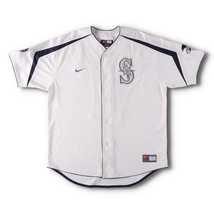 00'S Nike Seattle Mariners TEAM ICHIRO Ichiro Game Shirt Baseball Shirt Men's L size polyester white type Vintage Second Hand