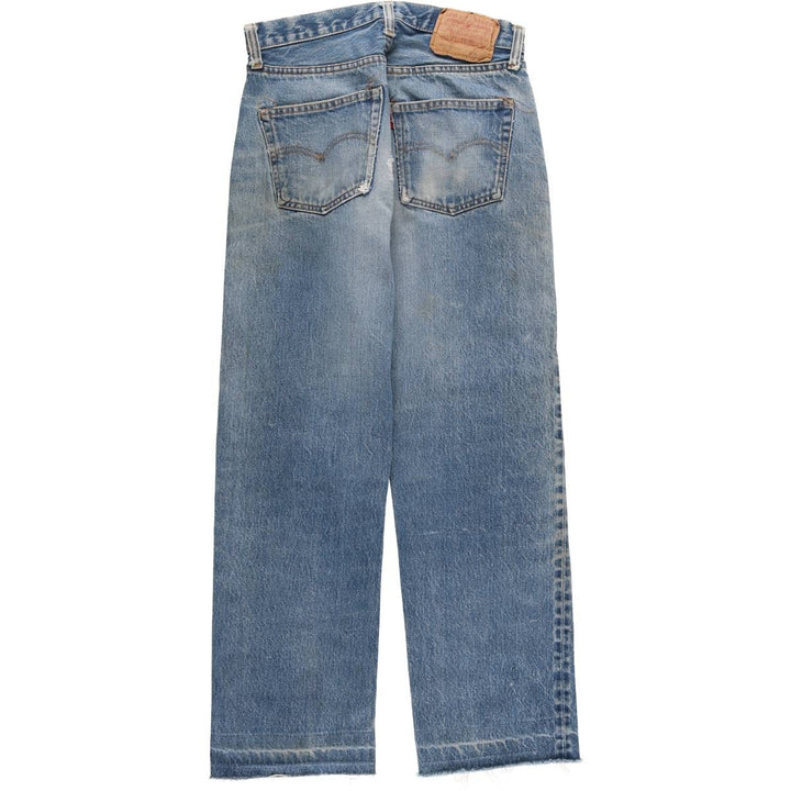 Levi's 501 Cut-off Straight Denim Pants Made in USA Women's L (w28) Vintage cotton blue type Vintage Second Hand