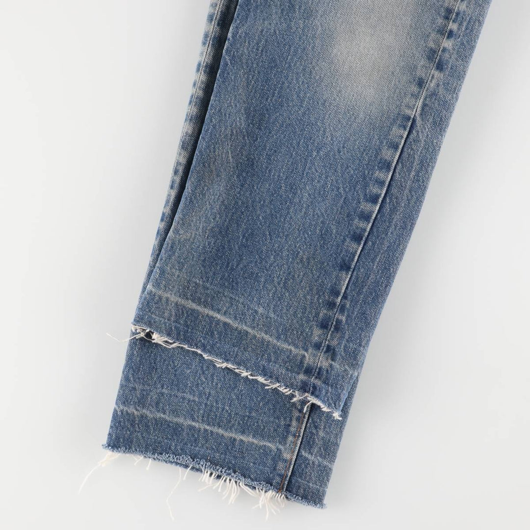 Levi's 501 Cut-off Straight Denim Pants Made in USA Women's L (w28) Vintage cotton blue type Vintage Second Hand