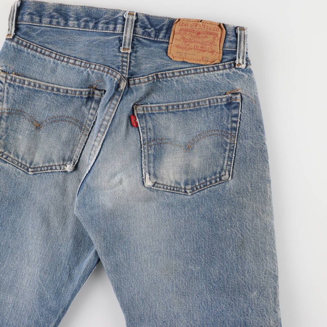 Levi's 501 Cut-off Straight Denim Pants Made in USA Women's L (w28) Vintage cotton blue type Vintage Second Hand