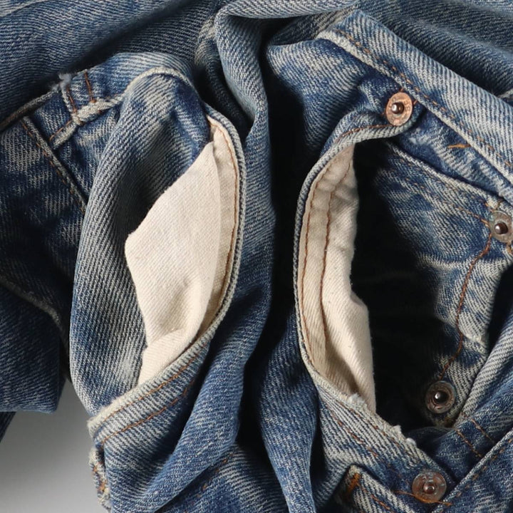 Levi's 501 Cut-off Straight Denim Pants Made in USA Women's L (w28) Vintage cotton blue type Vintage Second Hand