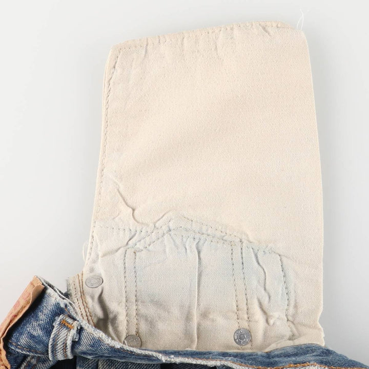 Levi's 501 Cut-off Straight Denim Pants Made in USA Women's L (w28) Vintage cotton blue type Vintage Second Hand