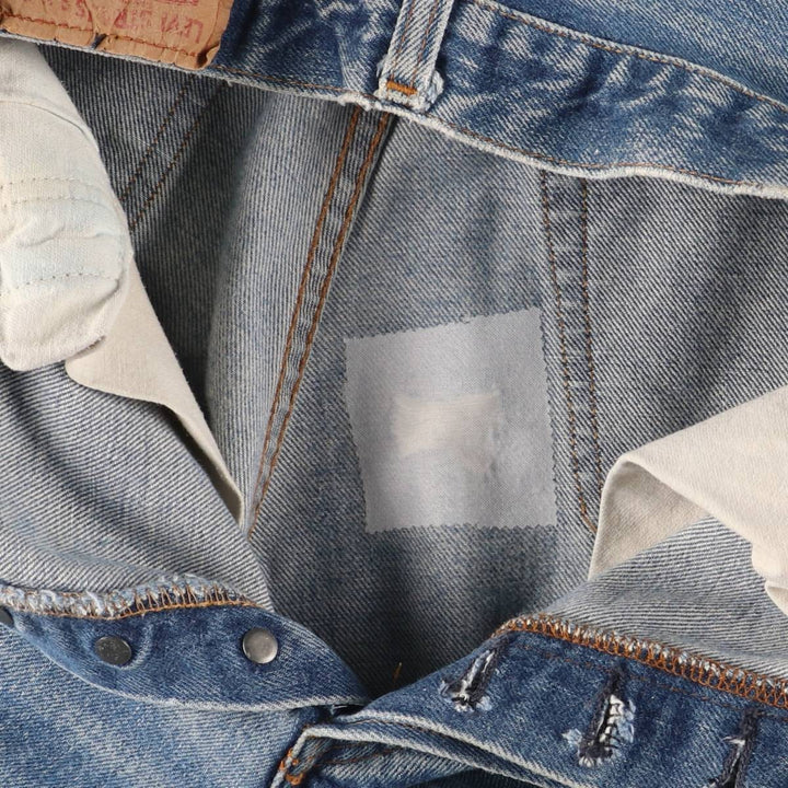 Levi's 501 Cut-off Straight Denim Pants Made in USA Women's L (w28) Vintage cotton blue type Vintage Second Hand
