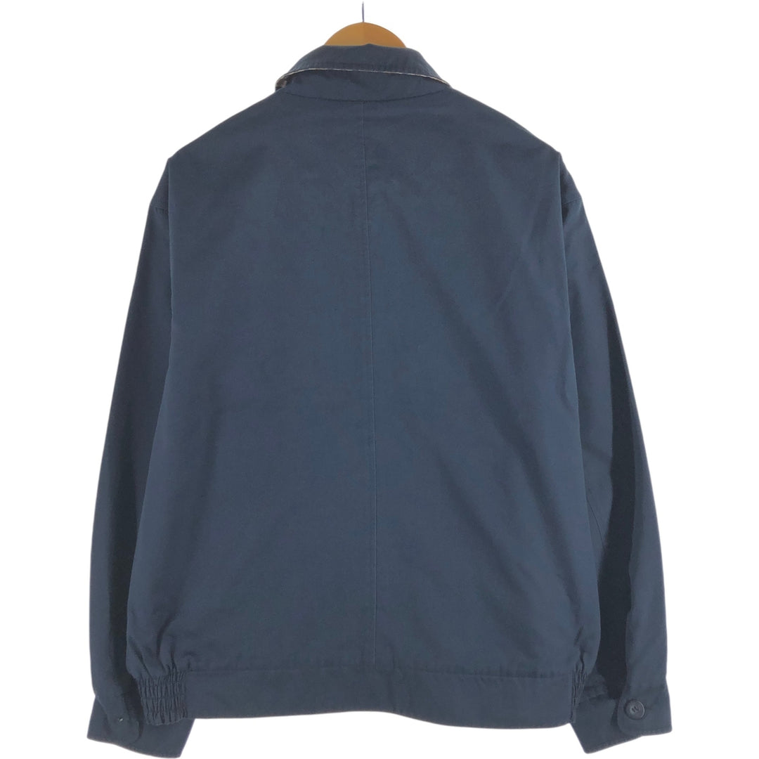 Aquascutum OF LONDON Check Pattern Reversible Swing Top Sports Jacket Made in the UK Men's Size L cotton navy blue type Vintage Second Hand